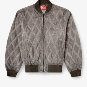 J-Type-Treat diamond-quilted cotton blend jacket