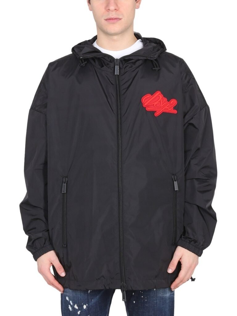 JACKET WITH LOGO PATCH