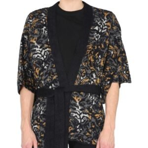 JACQUARD KNIT KIMONO