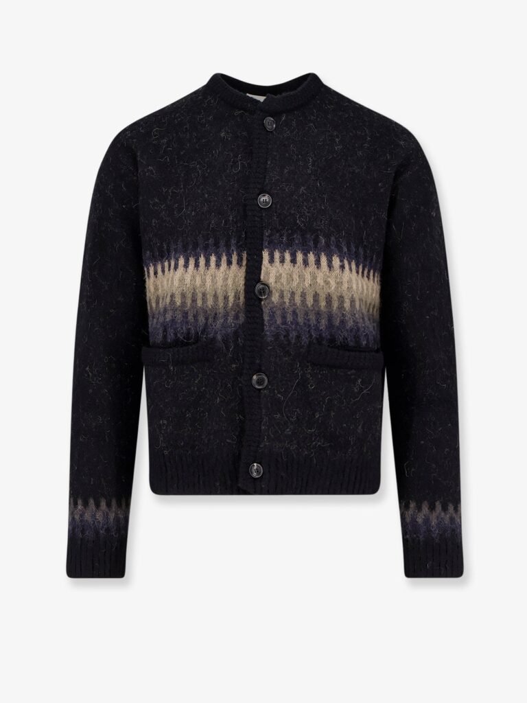 Jacquard Unisex alpaca cardigan