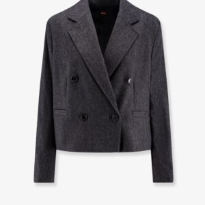 Jafleni double-breasted wool blend blazer