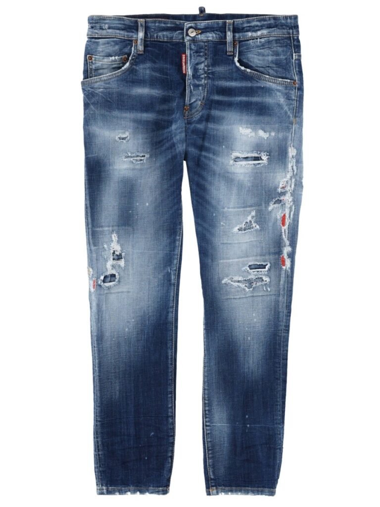 JEANS "SKATER" EFFETTO "DESTROY"