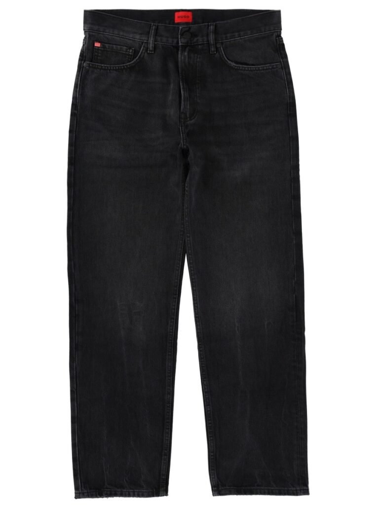 JEANS WITH LOGO PATCH