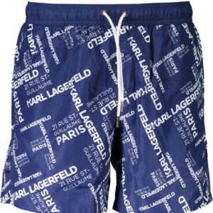 KARL LAGERFELD BEACHWEAR SWIMSUIT BOTTOM MEN BLUE