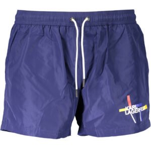 KARL LAGERFELD BEACHWEAR SWIMSUIT BOTTOM MEN BLUE