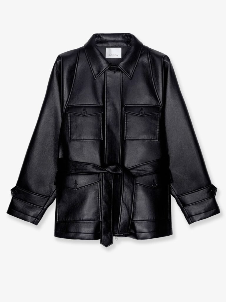 Kelia faux leather trench