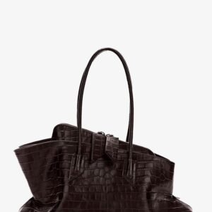 La Passeggiata Medium croc-effect leather shoulder bag