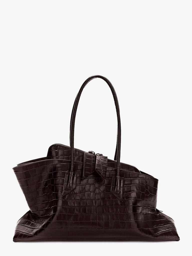 La Passeggiata Medium croc-effect leather shoulder bag