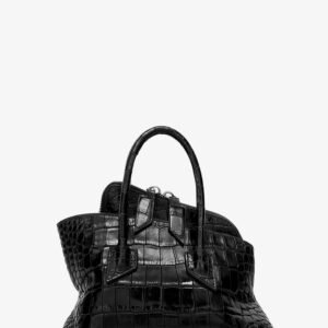 La Passeggiata Mini croco effect leather handbag