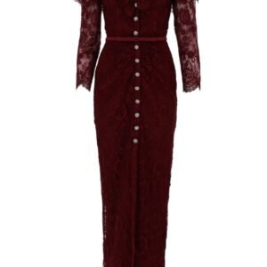 LACE DRESS WITH JEWEL BUTTONS