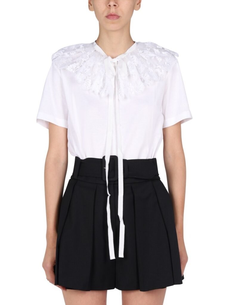 LACE EMBROIDERY T-SHIRT