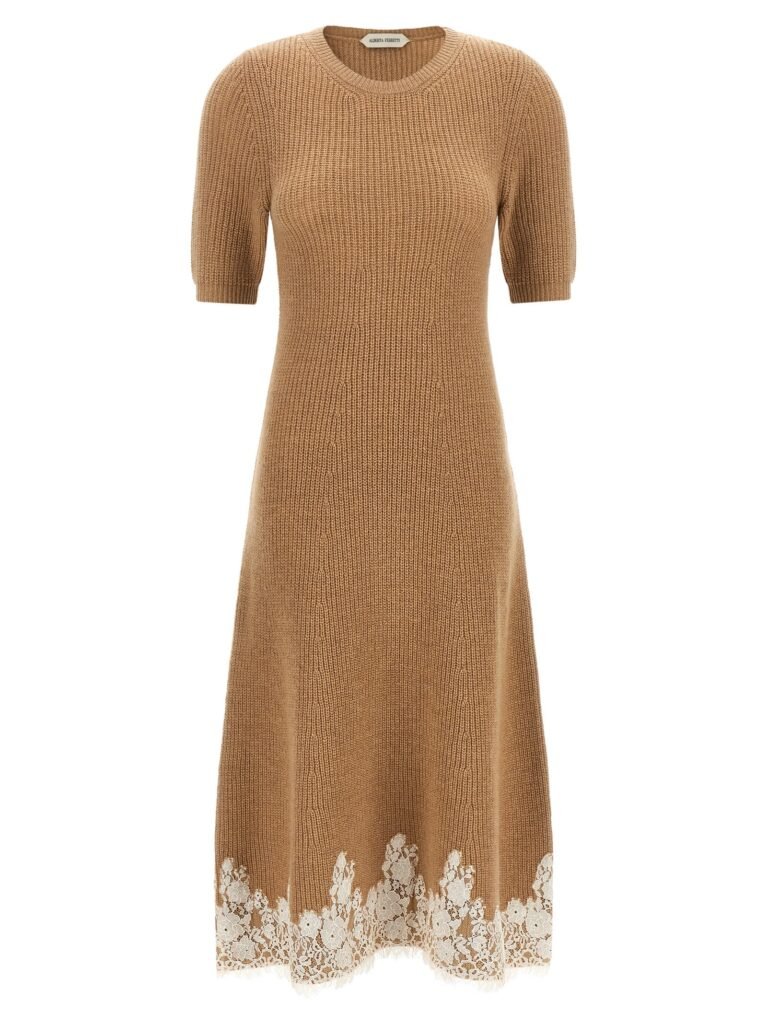 Lace hem dress