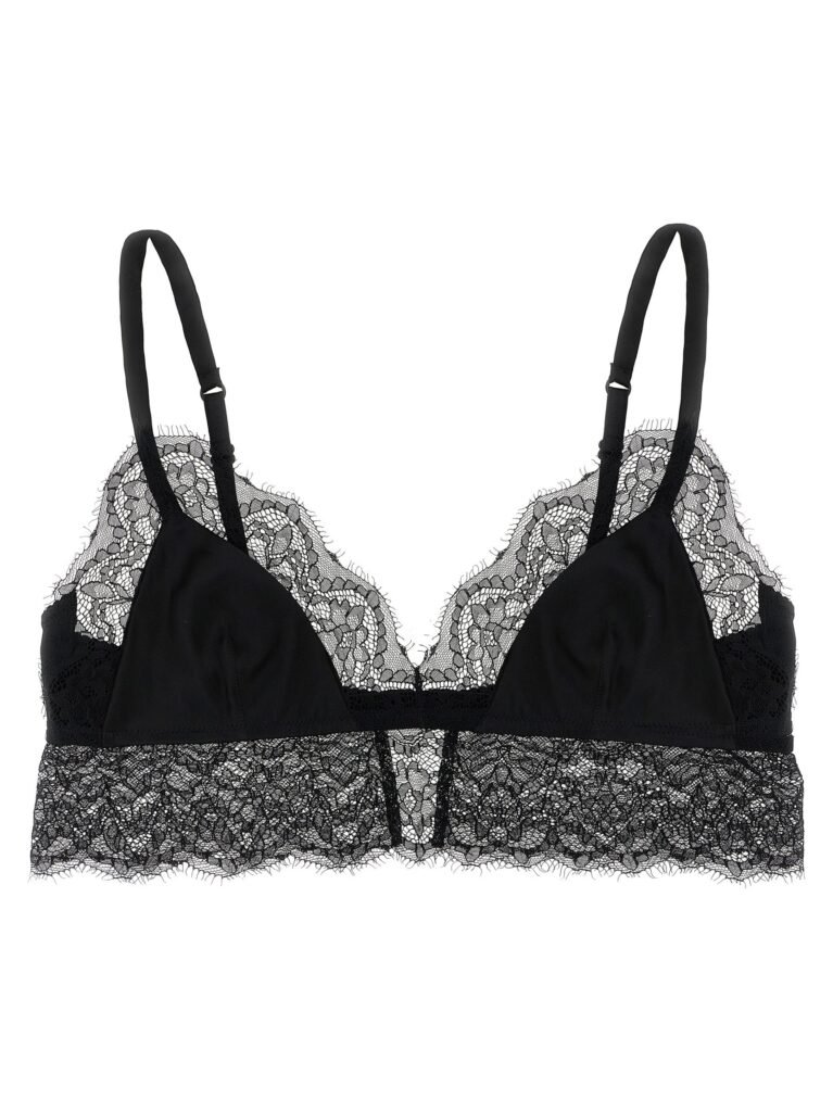 Lace satin bra