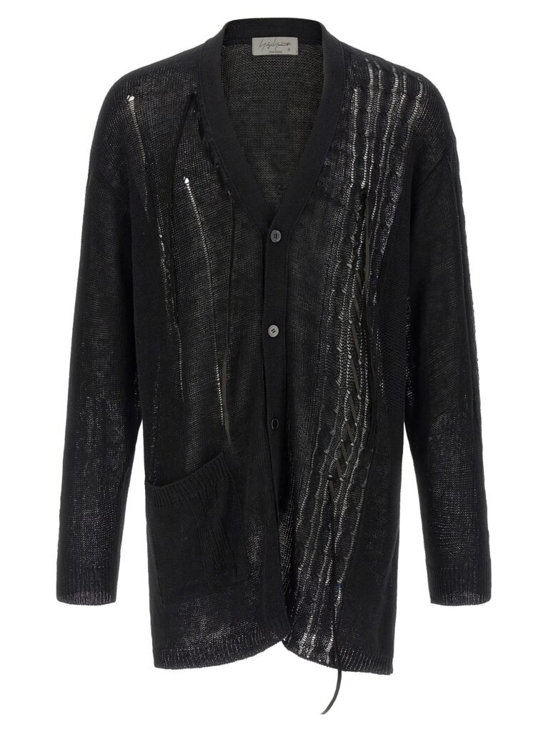 Lace up cardigan