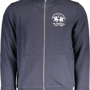 LA MARTINA MEN'S BLUE ZIPPED SWEATSHIRT