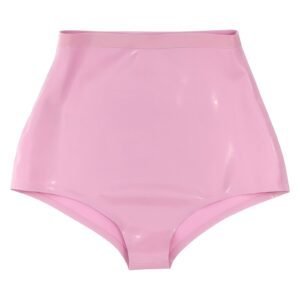 Latex high waist briefs