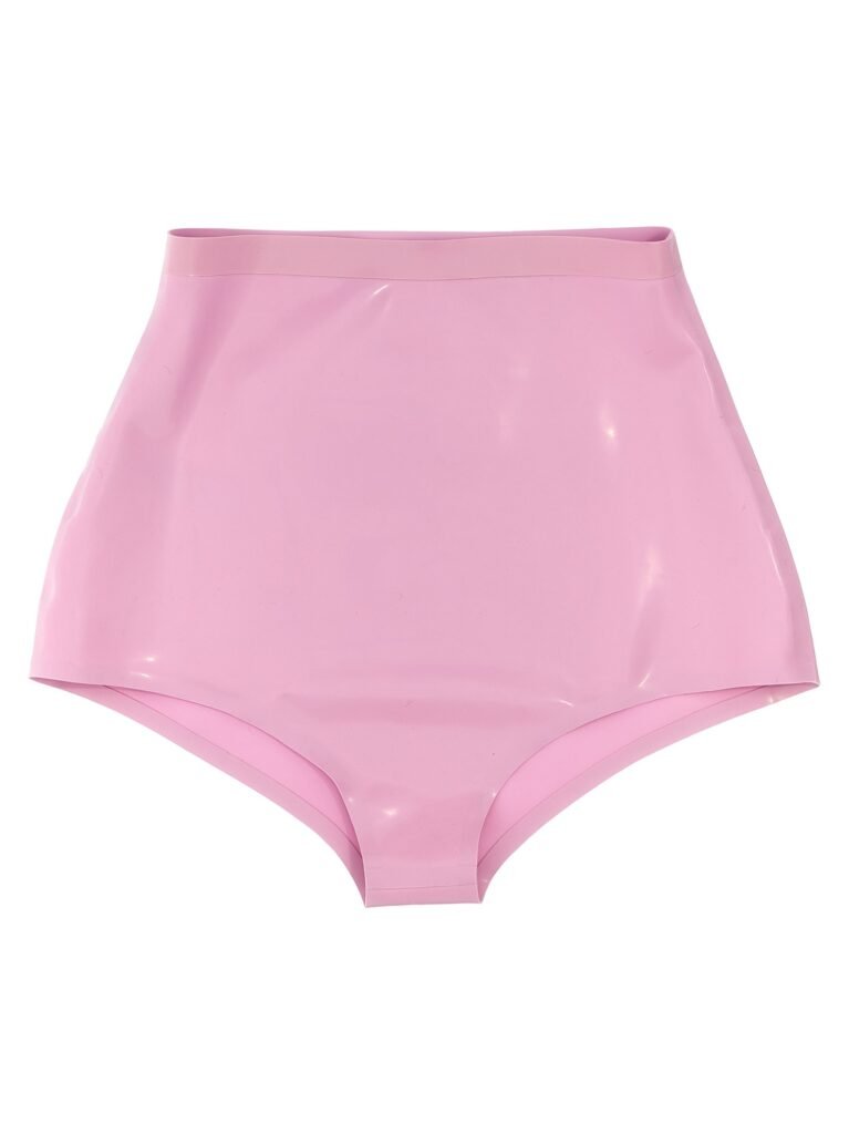 Latex high waist briefs
