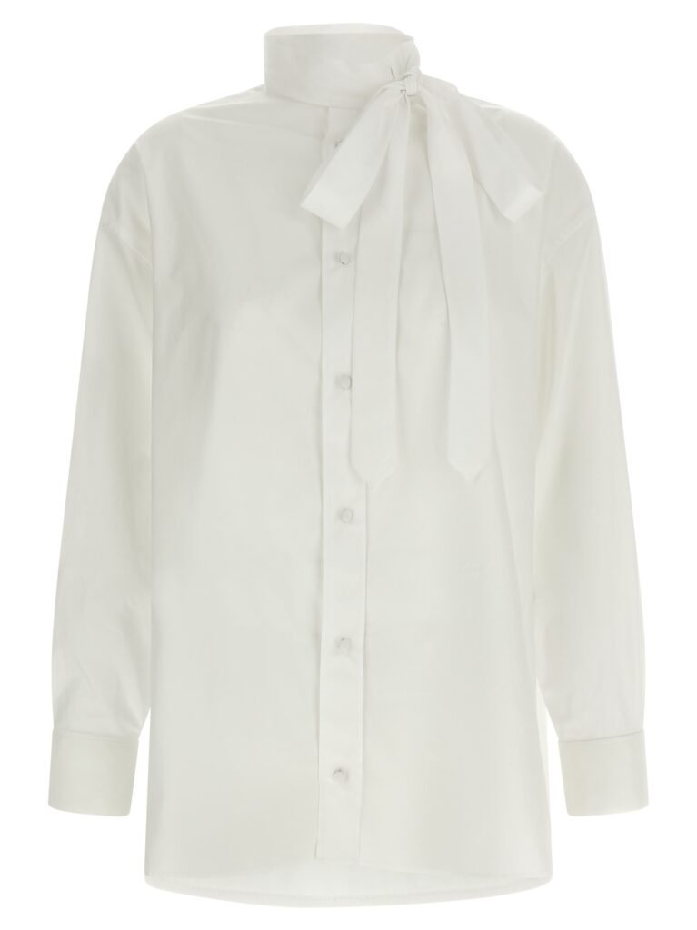 Lavallière collar shirt