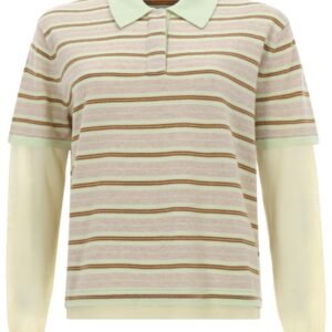 "LAYERED STRIPE RUGBY" POLO SHIRT