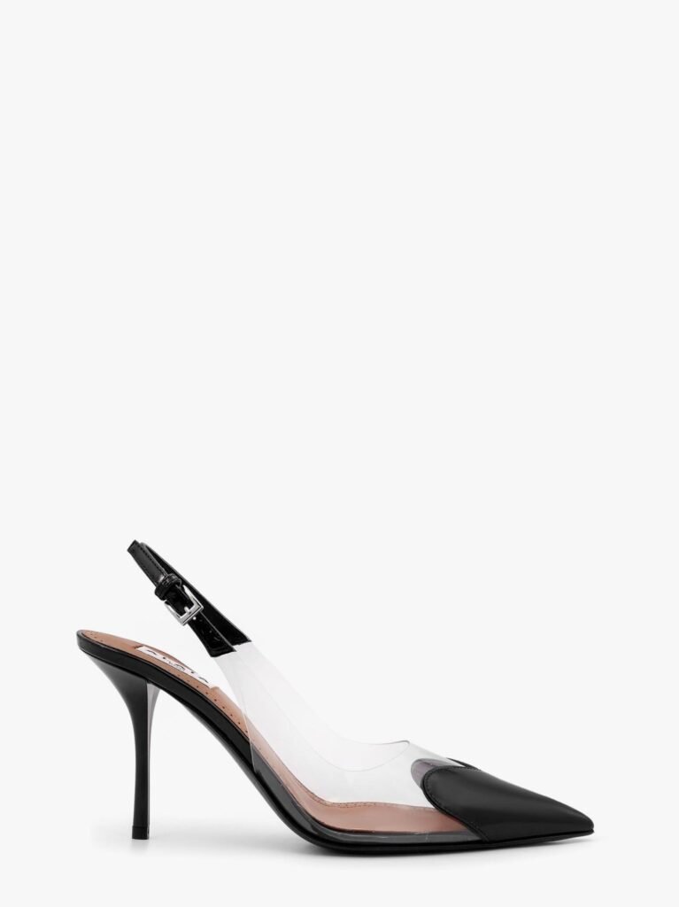 Le Coeur Slingback PVC and leather pumps