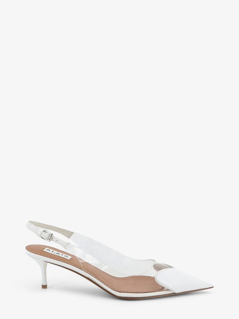 Le Coeur Slingback PVC and leather pumps