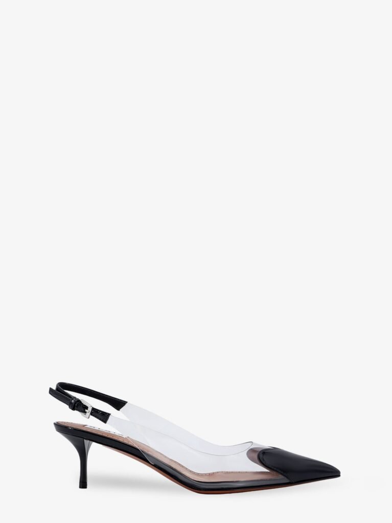 Le Coeur Slingback PVC and leather pumps