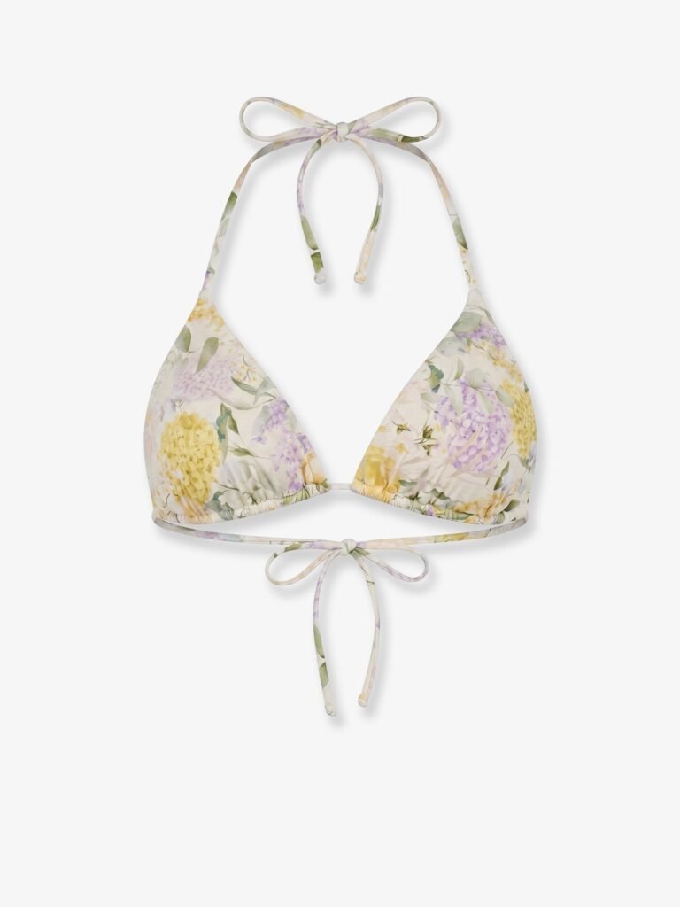 Leah Bikini Top with Lemony Flower print
