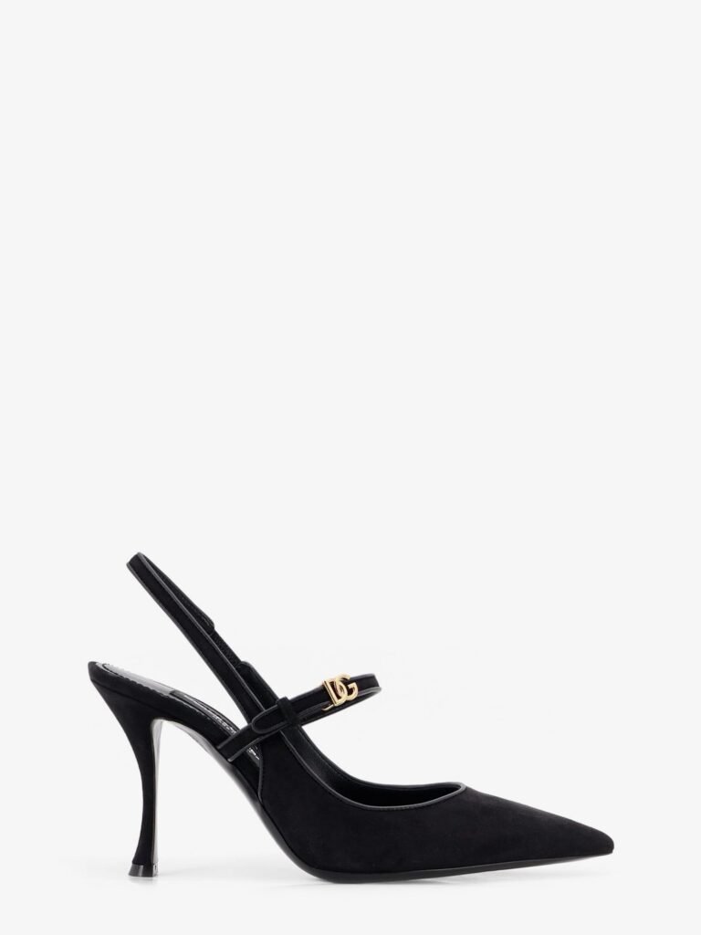 Leather and suede pumps