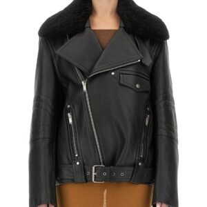 LEATHER BIKER JACKET