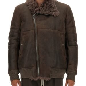 LEATHER BOMBER JACKET