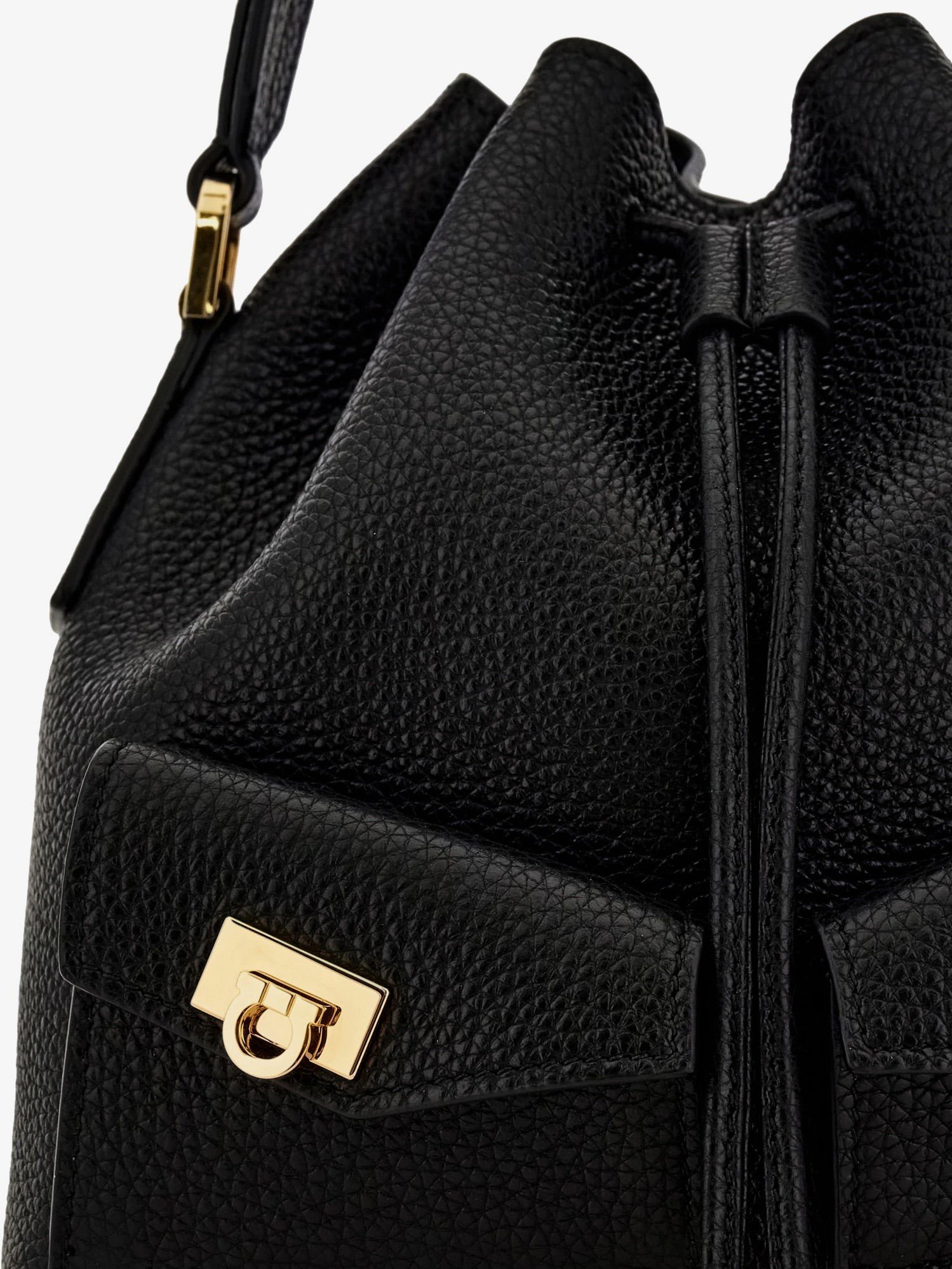 Leather bucket bag - Image 5