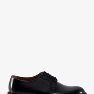 Leather lace-up
