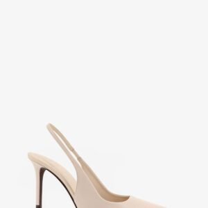 Leather pumps with Monili detail on the heel