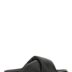 LEATHER SLIDE SANDAL