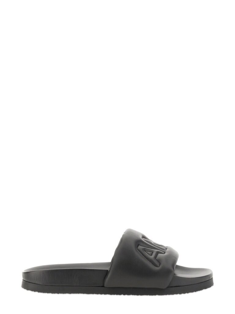 LEATHER SLIDE SANDAL