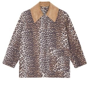 LEOPARD PRINT MIDI JACKET