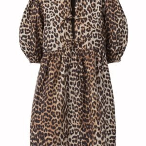 LEOPARD PRINT MINI DRESS