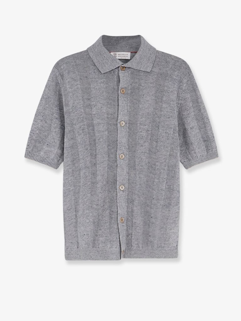 Linen and cotton blend cardigan