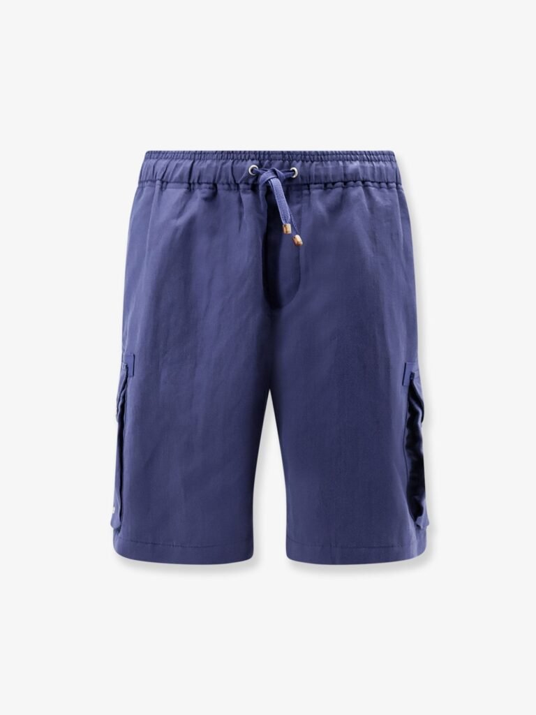 Linen and cotton shorts