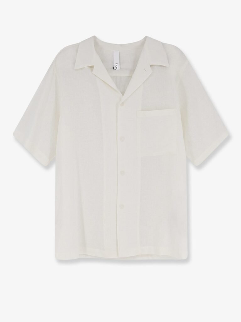 Linen and viscose blend shirt