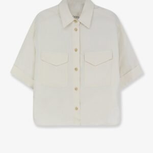 Linen and viscose shirt