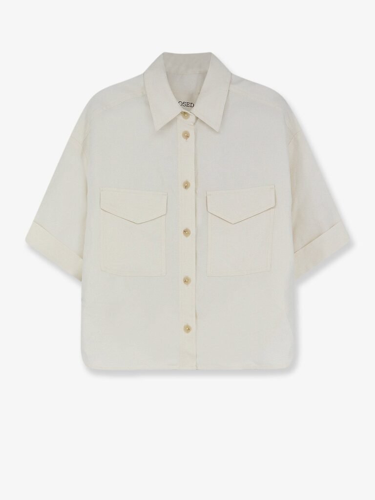 Linen and viscose shirt