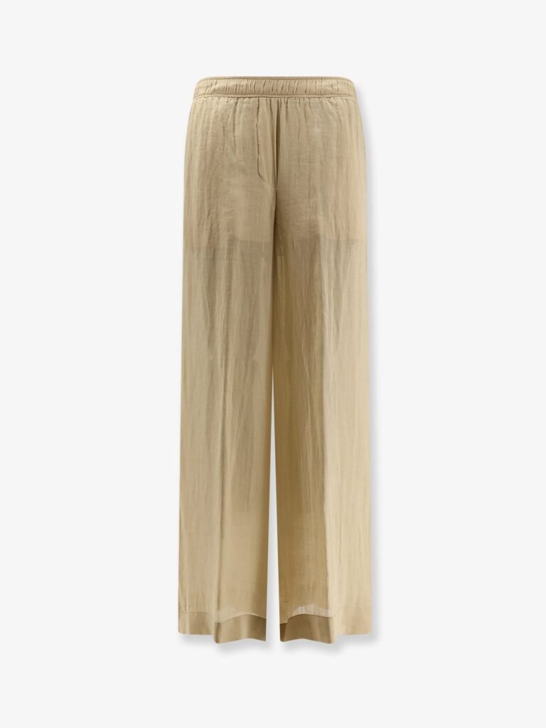 Linen blend trousers