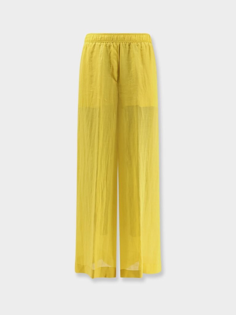 Linen blend trousers