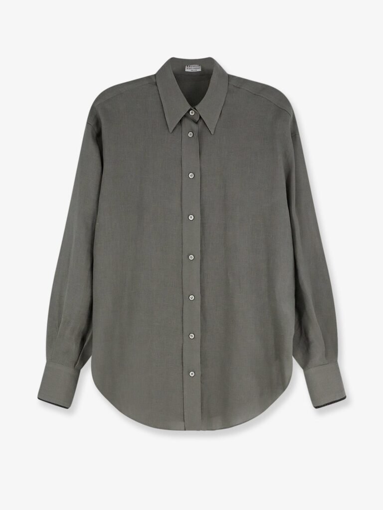 Linen shirt with Monili detail