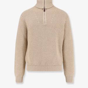 Linen, virgin wool, cashmere and silk blend sweater