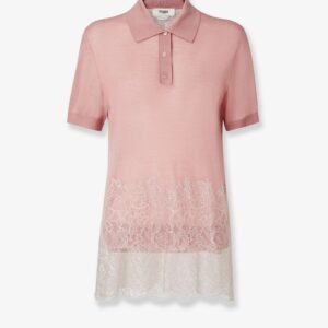 Lingerie cashmere and silk polo shirt
