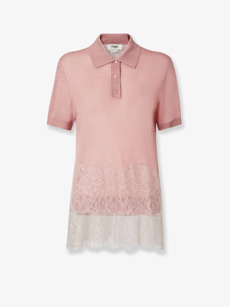 Lingerie cashmere and silk polo shirt