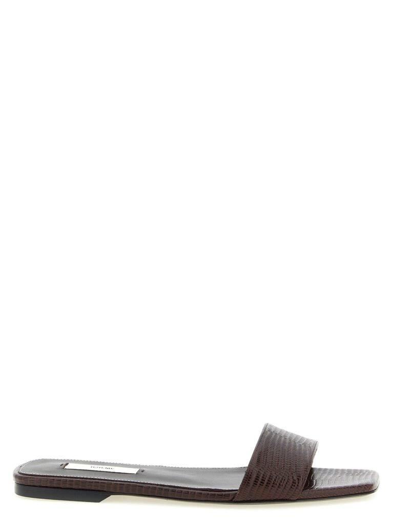Lizard leather sandals
