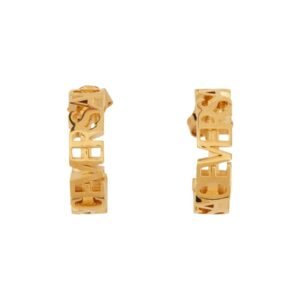 LOGO HOOP EARRINGS